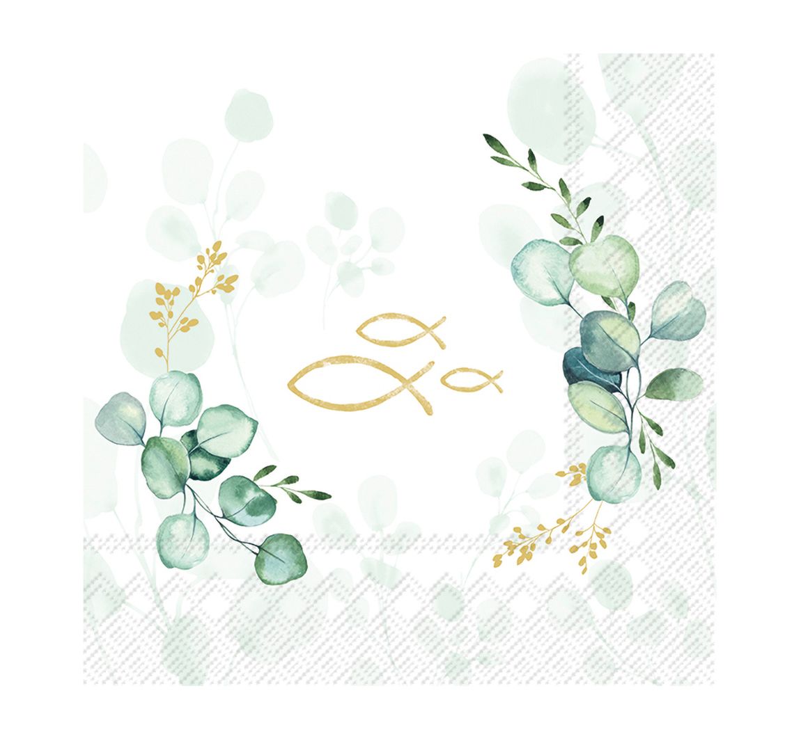 Serviette "Eucalyptus Fish"