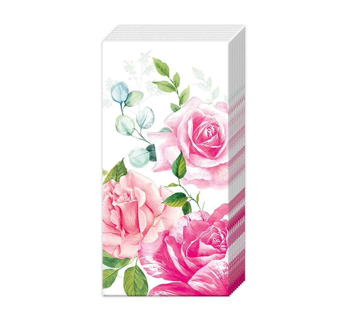 Papiertaschentücher "Rosen"