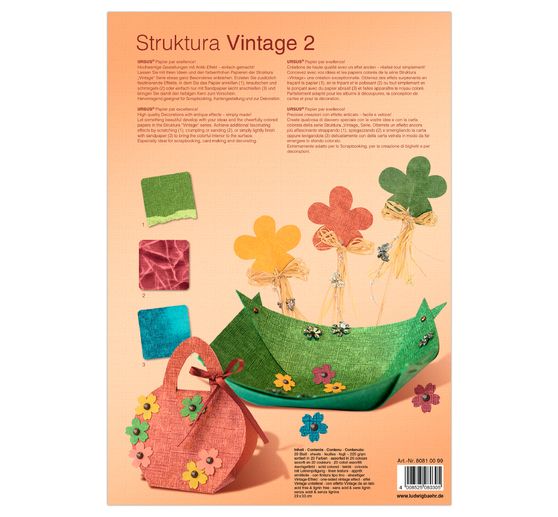 Papier-Set "Struktura Vintage 2", Earthy Colors