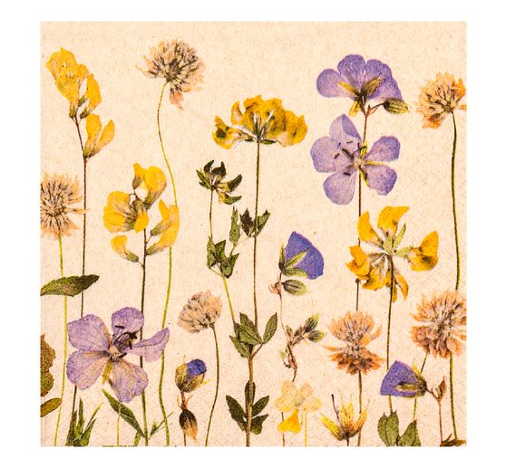 Serviette "Pressed Flowers"