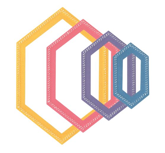 Sizzix Framelits Stanzschablone "Hexagons by Stacey Park"