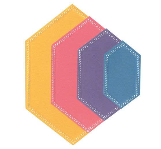 Sizzix Framelits Stanzschablone "Hexagons by Stacey Park"