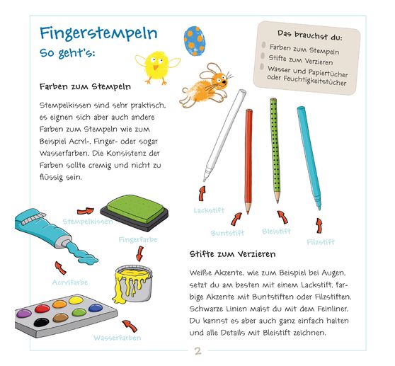 Buch "Fingerstempeln - Bastelblock Ostern"