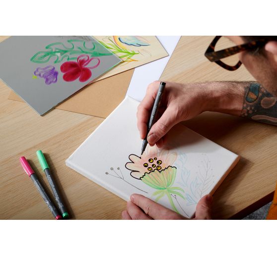 STAEDTLER Pigment brush pen, 12er-Set