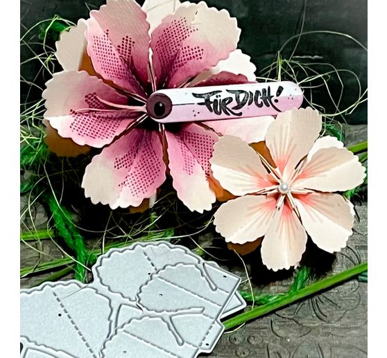Stanzschablonen-Faltblume "Malva"