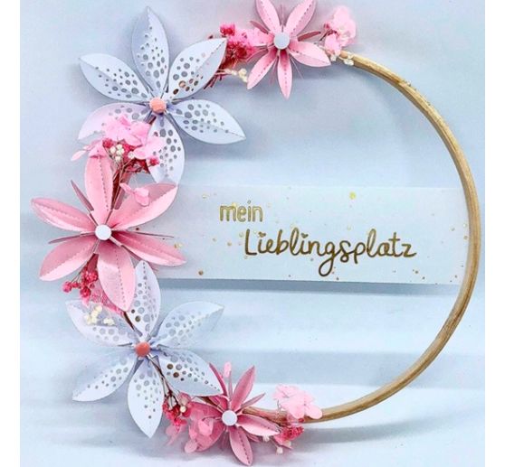 Stanzschablonen-Faltblume "Dotty"