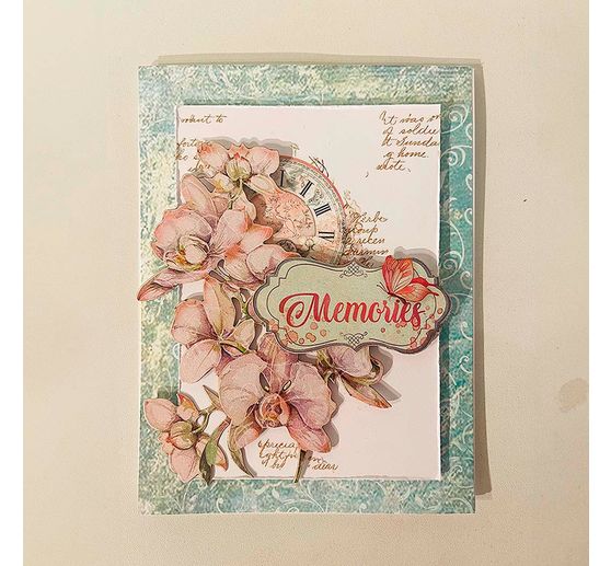 Rub On Transfer paper "Orchids and Cats - Cat"