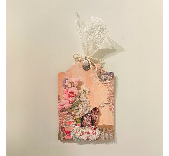 Rub On Transferfolie "Orchids and Cats - Letters"