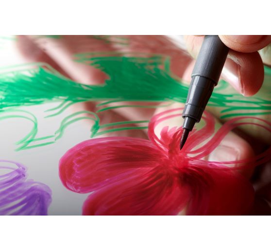 STAEDTLER Pigment brush pen, 6er-Set