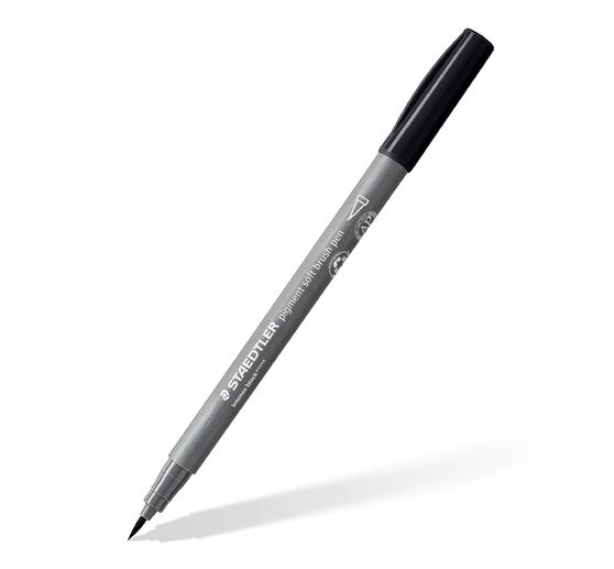 STAEDTLER Pigment soft brush pen "Greys", 6er-Set