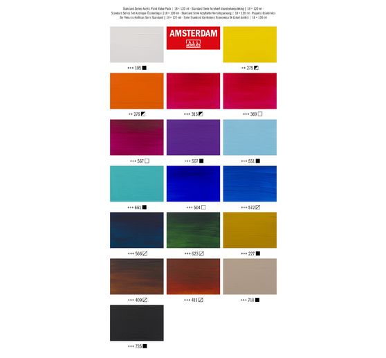 Talens AMSTERDAM Acrylfarben-Set "Value Pack"