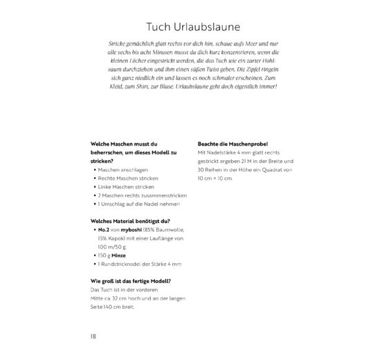 Buch "Sommerliche Tücher stricken"