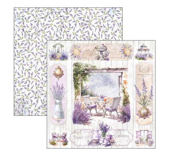 Scrapbook paper "Morning in Provence"