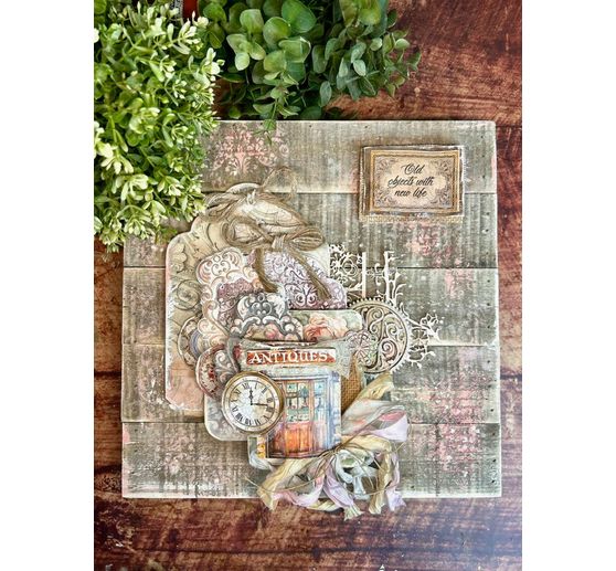 Scrapbook-Block "Brocante Antiques"