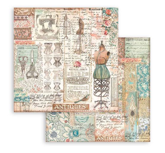 Scrapbook-Block "Brocante Antiques"