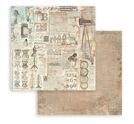 Scrapbook-Block "Brocante Antiques - Backgrounds"