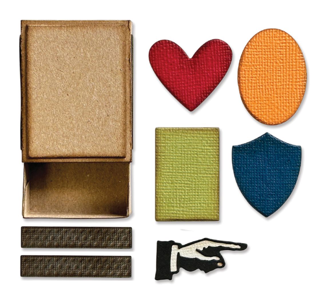 Sizzix Thinlits Stanzschablone "Matchbox By Tim Holtz"