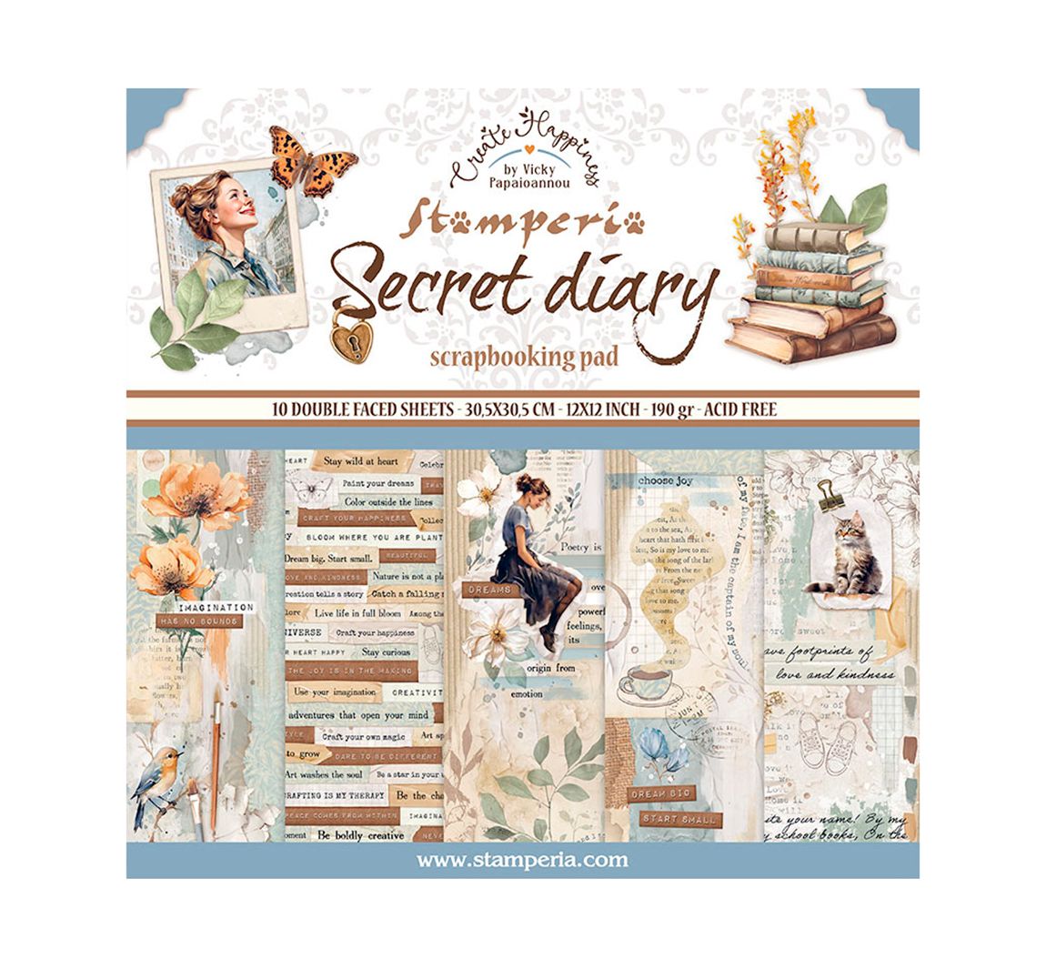 Scrapbook-Block "Secret Diary"