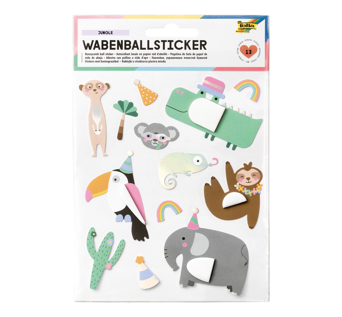 Wabenball Sticker "Jungle"