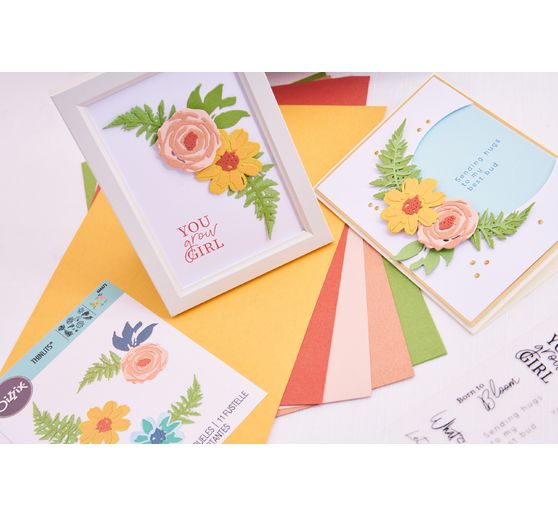 Sizzix Thinlits Stanzschablone "Flowers & Fern"