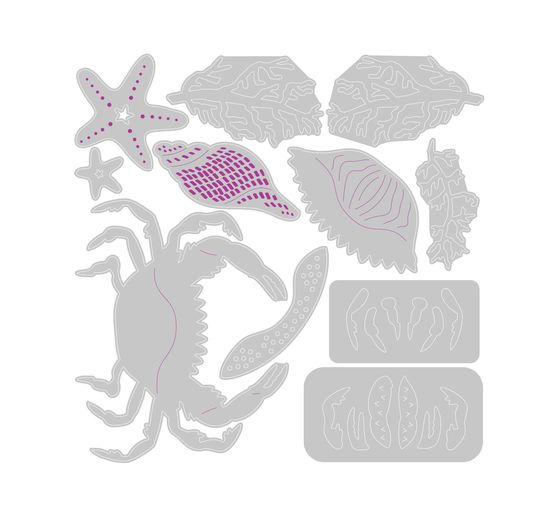 Sizzix Thinlits Stanzschablone "Ocean Medley"