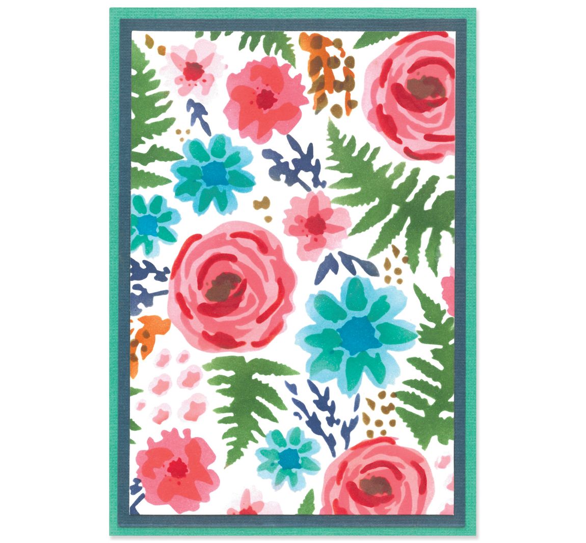 Sizzix Layered Stencils "Abstract Blooms"