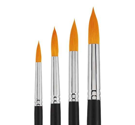 VBS Brush with round tip "BASIC", set of 4