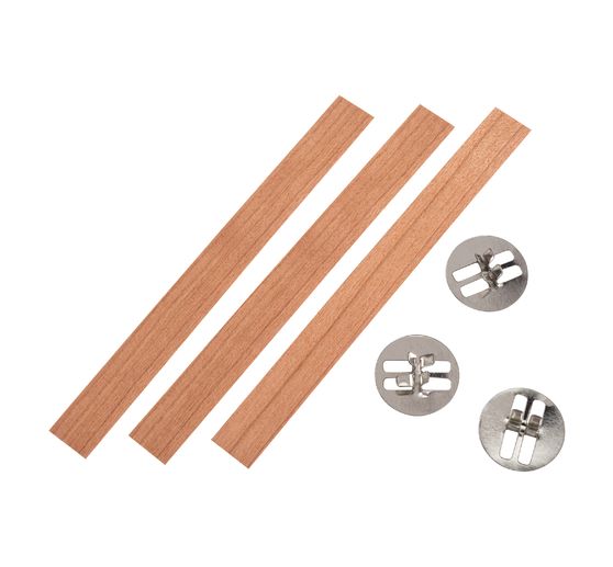 VBS Holzdochte mit Halter, 13 cm