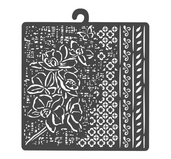 Schablone "Orchids and Cats - Pattern"