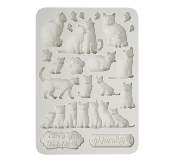 Silikonform "Orchids and Cats - Cats"