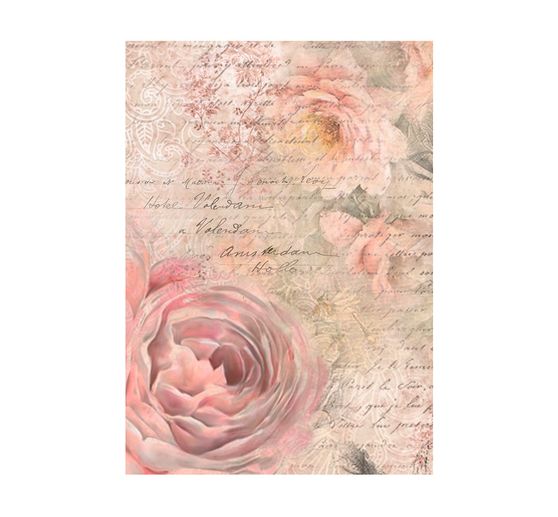 Motiv-Strohseide Backgrounds "Shabby Rose"