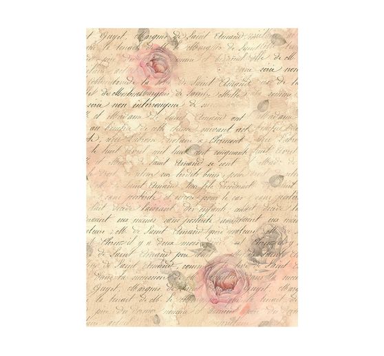 Motiv-Strohseide Backgrounds "Shabby Rose"