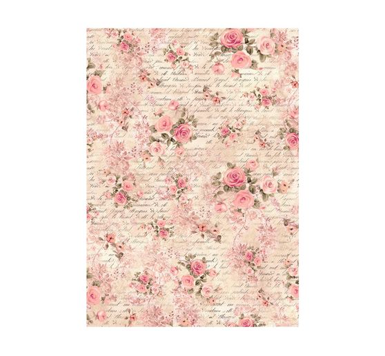 Motiv-Strohseide Backgrounds "Shabby Rose"