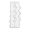 Silicone candle mould "Wave zigzag" with wick and wick needle