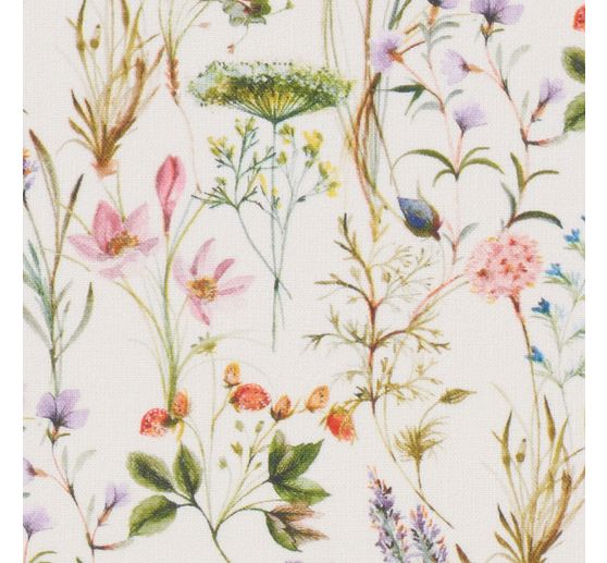 Westfalenstoffe Baumwoll-Stoff Florenz "Blumenwiese"