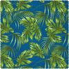 Motif fabric linen look "Blue Monstera Jungle"