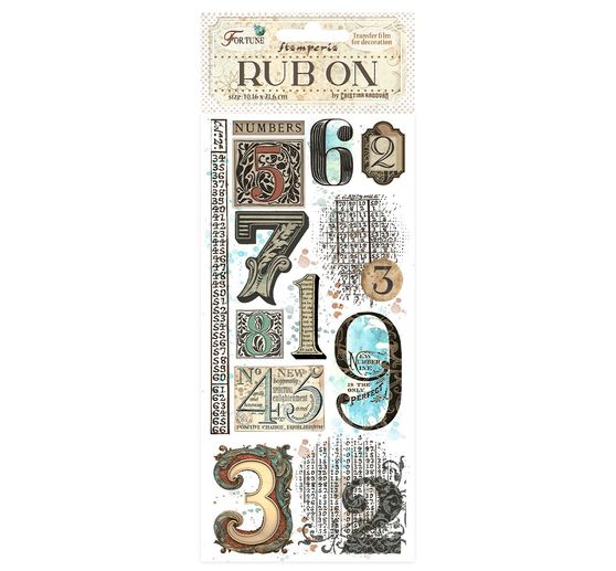 Rub On Transferfolie "Fortune - Numbers"