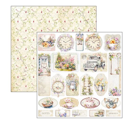 Scrapbook paper "Flower Shop"