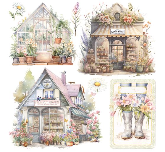 Vellum Paper "Flower Shop"
