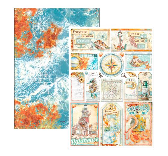 Paper set "Coral Reef"