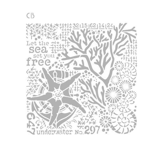 Schablone "Coral Reef - Underwater"