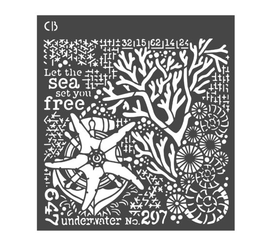 Schablone "Coral Reef - Underwater"