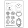 3D-Texturform "Shabby Rose - Letters & Seals"