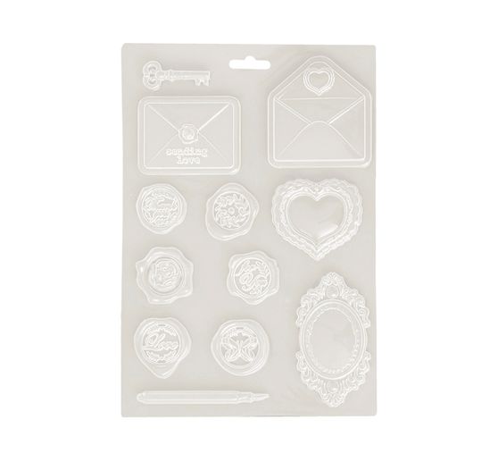 3D-Texturform "Shabby Rose - Letters & Seals"