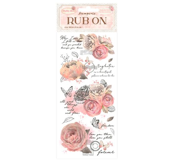 Rub On Transferfolie "Shabby Rose"