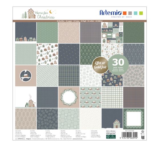 Scrapbook-Block "Home for Christmas"
