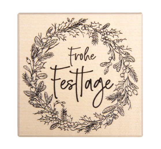 BUTTERER Stempel "Frohe Festtage"