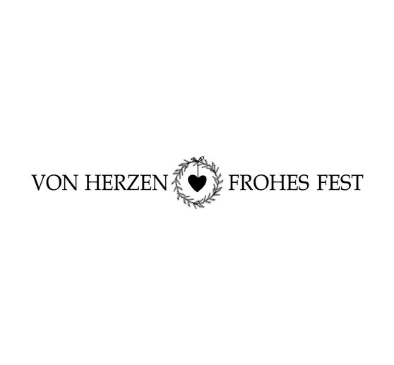 BUTTERER Stempel "Von Herzen frohes Fest"