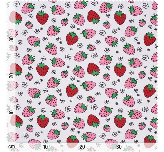 Jersey-Stoff "Erdbeeren"