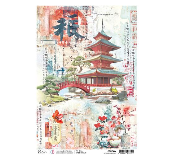 Motiv-Strohseide "Land of the Rising Sun - Imperial"